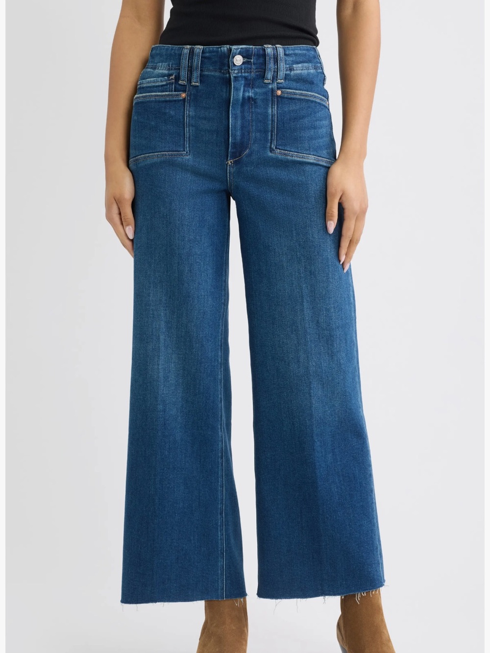 PAIGE Anessa Raw Hem Jeans